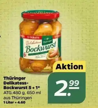 NETTO Thüringer Delikatess Bockwurst 5+1 Angebot