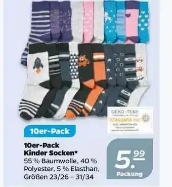 NETTO 10er Pack Kinder Socken Angebot