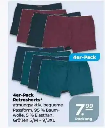 NETTO 4er Pack Restroshorts Angebot