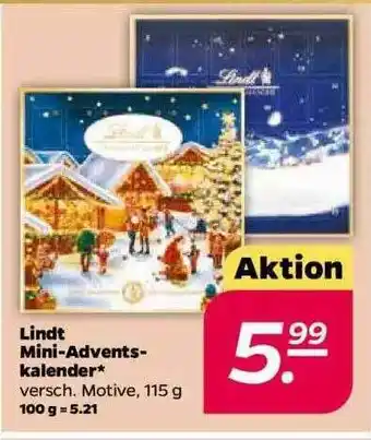 NETTO Lindt Mini-advents Kalender Angebot