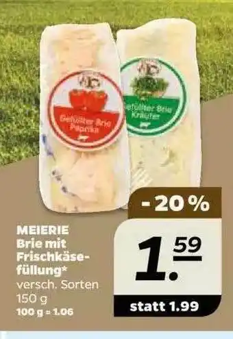 NETTO Meierie Brie Mit Frischkäse Füllung Angebot