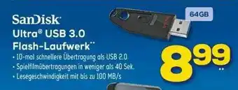 Euronics XXL Sandisk Ultra Usb 3.0 Flash-laufwerk Angebot