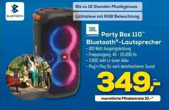 Euronics XXL Jbl Party Box 110 Bluetooth Lautsprecher Angebot