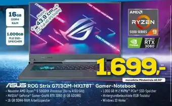 Euronics XXL Asus Rog Strix G713qm-hx178t Gamer-notebook Angebot