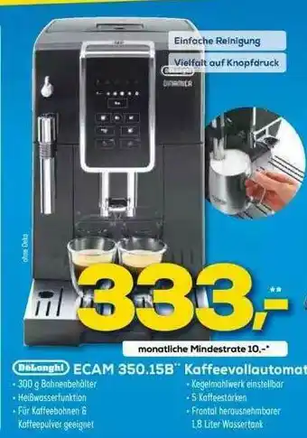 Euronics XXL Delonghi Ecam 350.15b Kaffeevollautomat Angebot