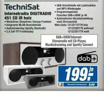 Expert Technisat Internetradio Digitradio 451cdir Holz Angebot