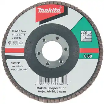 ManoMano D-28042 Siliziumkarbid-Fächerscheibe 115 mm G60 - Makita Angebot