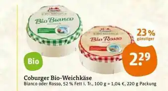 tegut Coburger Bio-weichkäse Angebot