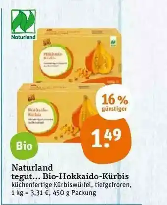 tegut Naturland Tegut Bio Hokkaid-kürbis Angebot