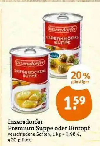 tegut Lnzersdorfer Premium Suppe Oder Eintopf Angebot