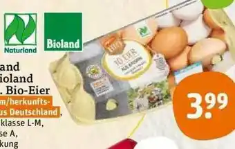 tegut Naturland Bioland 10 Bio-eier Angebot