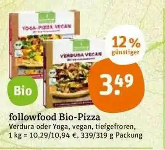 tegut Followfood Bio-pizza Angebot