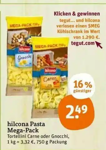 tegut Hilcona Pasta Mega-pack Angebot