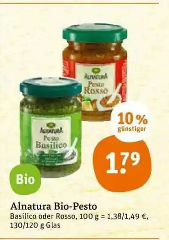 tegut Alnatura Bio-pesto Angebot