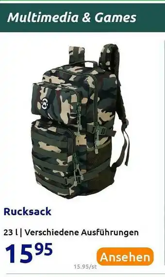 Action Rucksack Angebot