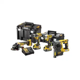 ManoMano Grosspackung von 4 Werkzeugen xr 18V 5Ah Li-Ion Brushless mit t-stak Koffer - Dewalt Angebot