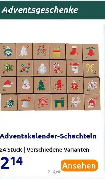 Action Adventskalender-schachteln Angebot