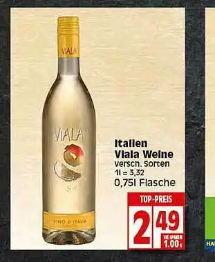 Elli Markt Itallen Viala Weine Angebot