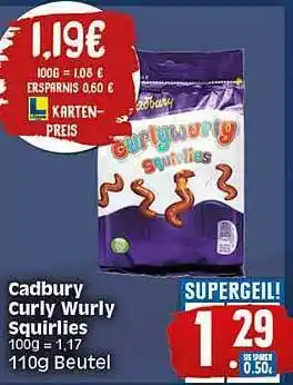 Elli Markt Cadbury Curly Wurly Squirlies Angebot