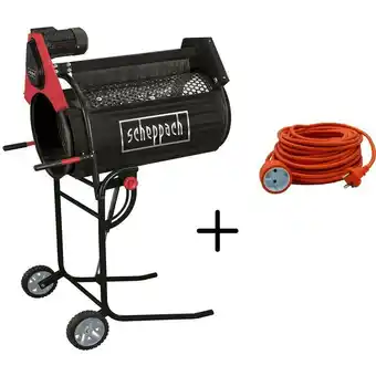 ManoMano Rollsieb gartenrollsieb kompostsieb 250W Scheppach RS350 + elektrokabel 20 mt Angebot