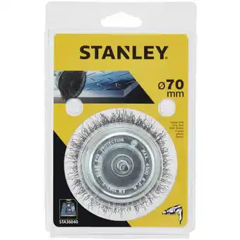 ManoMano Stanley - Cupbürste ø 75 mm. 6 mm Achse. Dicker Faden. Metallgebrauch Angebot