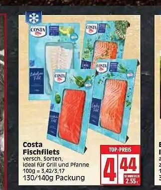 Edeka Costa Fischfilets Angebot