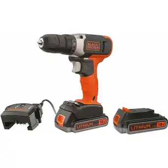 ManoMano Black&decker - BCD001E2K -qw - 18 -v -Schraubenbohrer mit 2 2.5AH -Batterien und Aktentasche Angebot