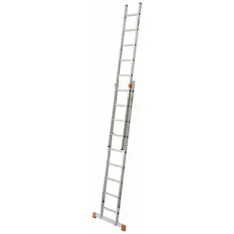 ManoMano Krause Systems - Krause Monto-Fabilo Alu Schiebeleiter Anlegeleiter 2 x 9 Tritte l 440 cm 2-tlg Angebot