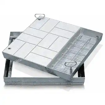 ManoMano Zarges - Schachtabdeckung aus Edelstahl mit Wanne 600 mm x 600 mm Angebot