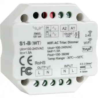 ManoMano LED-Dimmer Triac WiFi Triac RF 1CH 1.5A AC Kompatibel mit Schalter Weiß Angebot