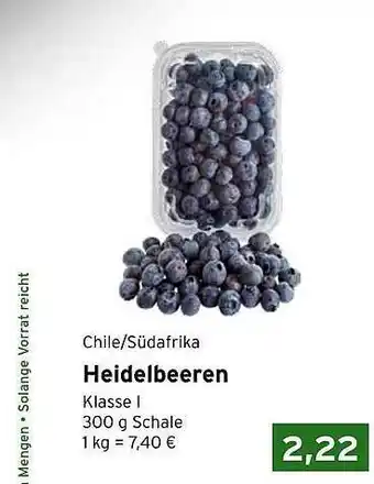 CAP Markt Heidelbeeren Angebot