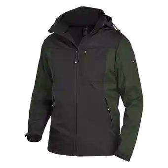 ManoMano FHB Softshell - Jacke JANNIK 79105 Arbeitsjacke atmungsaktiv und wasserabweisend, Farbe: 1520 oliv-schwarz, Größe: L Angebot