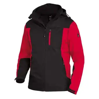 ManoMano Softshell - Jacke jannik 79105 Arbeitsjacke atmungsaktiv und wasserabweisend, Farbe: 3320 rot-schwarz, Größe: s - FHB Angebot