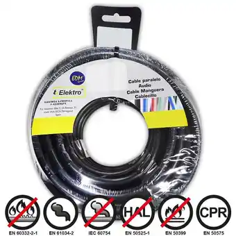 ManoMano E3/28411 Carrete Cablecillo Flexible 1,5Mm Negro 15Mts Libre De Halógenos Angebot