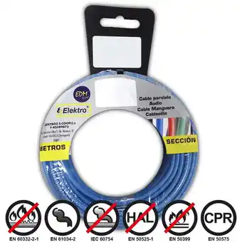 ManoMano E3/28400 Carrete Cablecillo Flexible 1,5Mm Azul 5Mts Libre De Halógenos Angebot