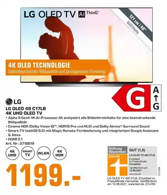 Saturn LG OLED 48 C17LB 4K UHD OLED TV Angebot