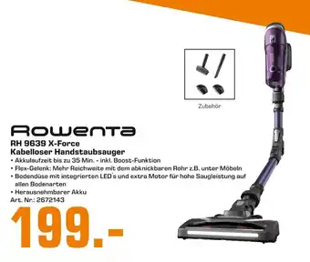 Saturn Rowenta RH 9639 X-Force Kabelloser Handstaubsauger Angebot