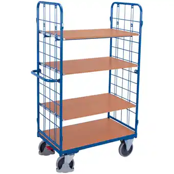 ManoMano Etagenwagen, niedrig, Stirnwände vergittert mit 4 Etagen 1200x800mm - Variofit Angebot