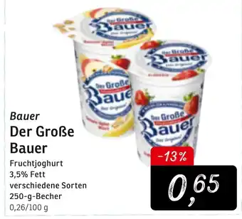 KONSUM Bauer Der Große Bauer 250g Becher Angebot