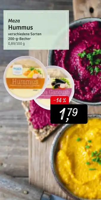 KONSUM Maza Hummus 200g Becher Angebot