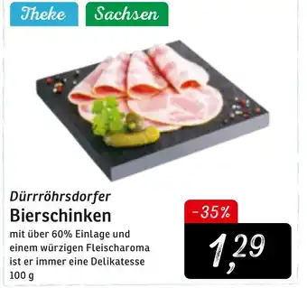 KONSUM Dürrröhrsdorfer Bierschinken 100g Angebot