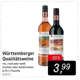 KONSUM Württemberger Qualitätsweine 0,75L Angebot