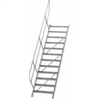 ManoMano MUNK Treppe 45° inkl. einen Handlauf, 800mm Stufenbreite, 12 Stufen Angebot