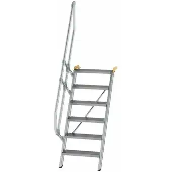 ManoMano Munk - Treppe 60° inkl. einen Handlauf, 600mm Stufenbreite, 6 Stufen Angebot