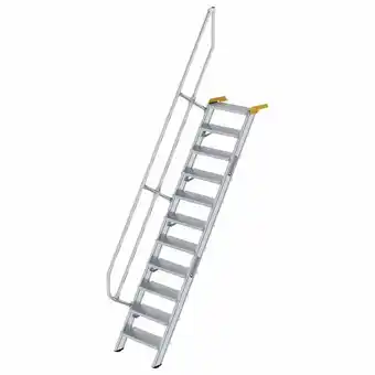 ManoMano Munk - Treppe 60° inkl. einen Handlauf, 600mm Stufenbreite, 11 Stufen Angebot