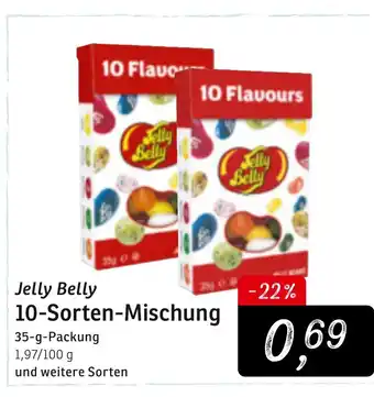 KONSUM Jelly Belly 10 Sorten Mischung 35g Angebot