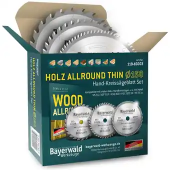 ManoMano Holz allround thin Ø160 Akku Hand-Kreissägeblatt Set Angebot