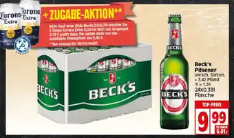 Elli Markt Beck's Pilsener 24x0,33L Angebot