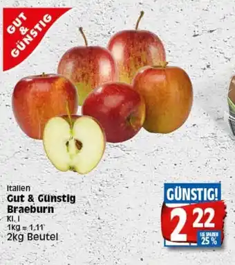 Elli Markt Gut & Günstig Braeburn 2kg Beutel Angebot