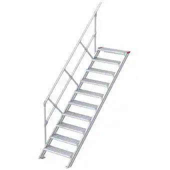 ManoMano Euroline - Treppe 45 Grad, 1000 mm Stufenbreite, 1 Handlauf 10 Stufen Angebot